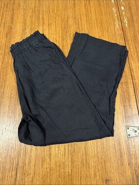 H&M Black Linen Pants